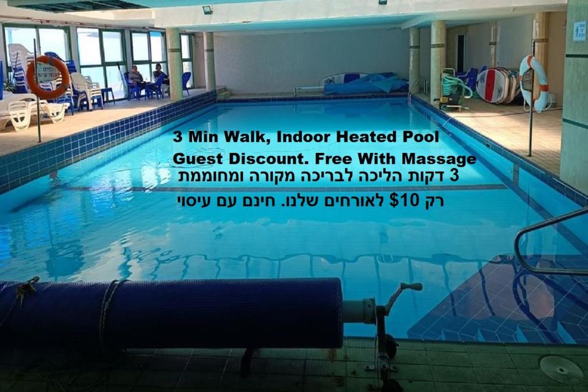 Beach Suite Israel- Best View, Gym, Massage Chair, Low Fee For Off-Site Indoor Pool Spa ביץ סוייט ישראל- נוף ים מאלף, כיסא מסאז, חדר כושר, אפשרות לבריכה מקורה, וספא בתשלום ממש מוזל Ashkelon Eksteriør billede
